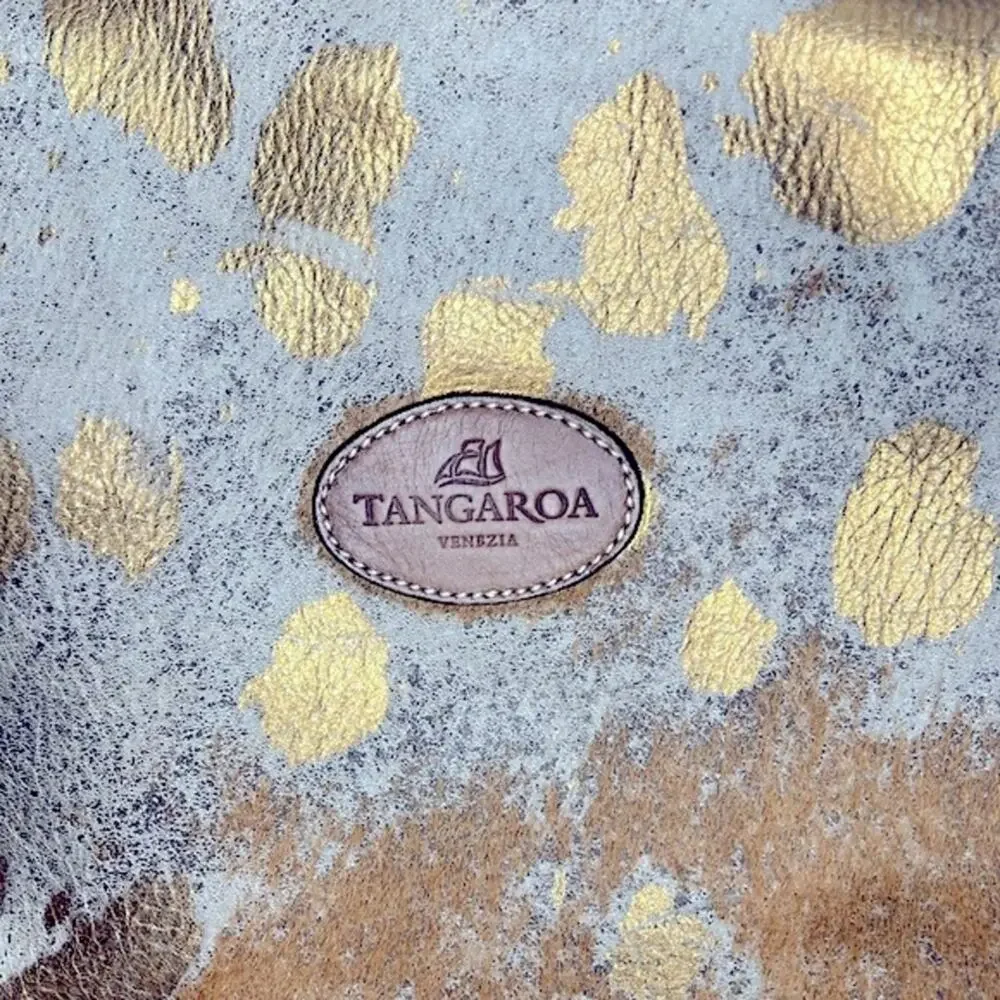 Terrida Tangaroa Venezia Animal Print Leather Travel Duffle Weekend Bag - Picture 2 of 16